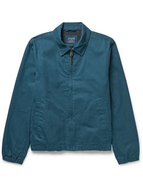 harrington jacket in cotton twill.